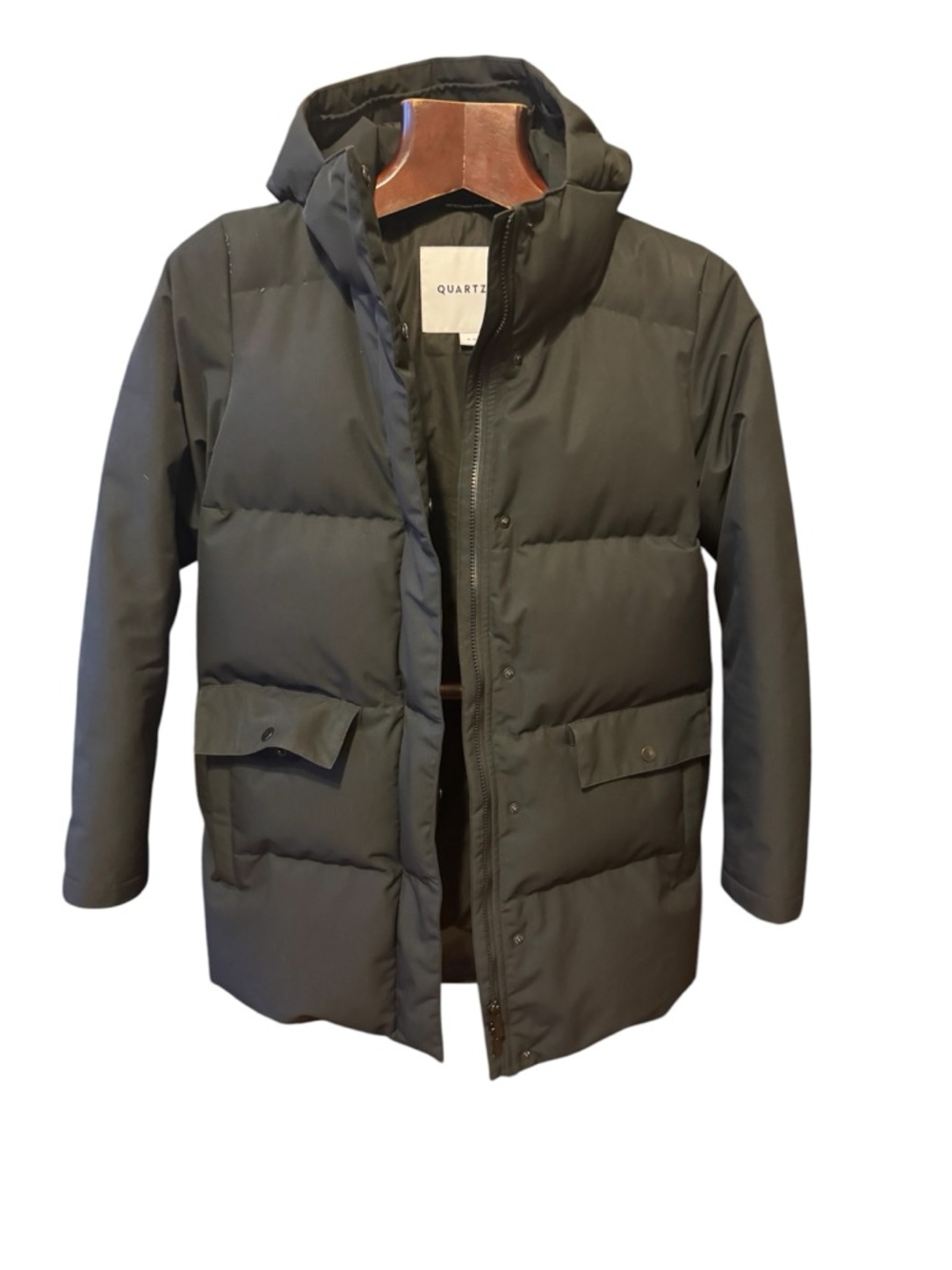 Quartz .CO women's high quality dawn black Puffer jacket size M like new
